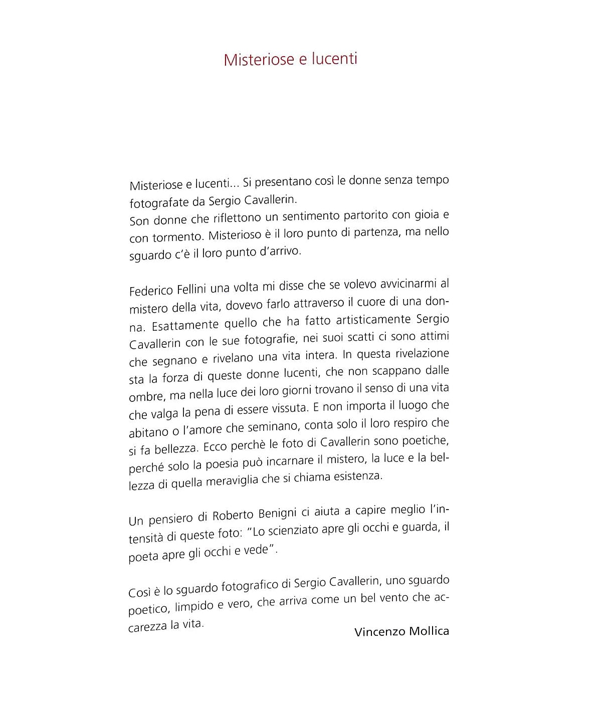 Misteriose e lucenti - Sergio Cavallerin
