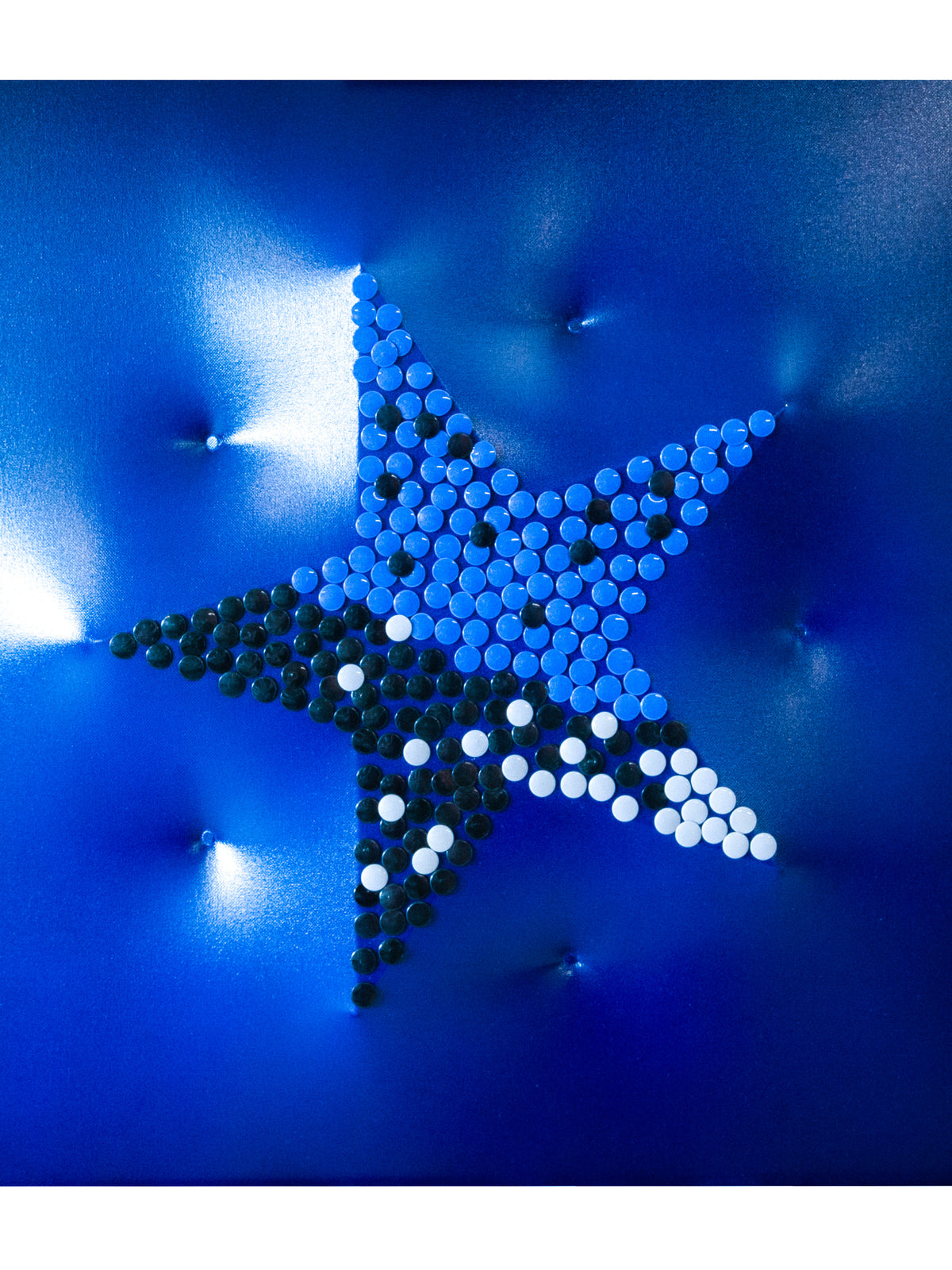 Stella blu frontale
