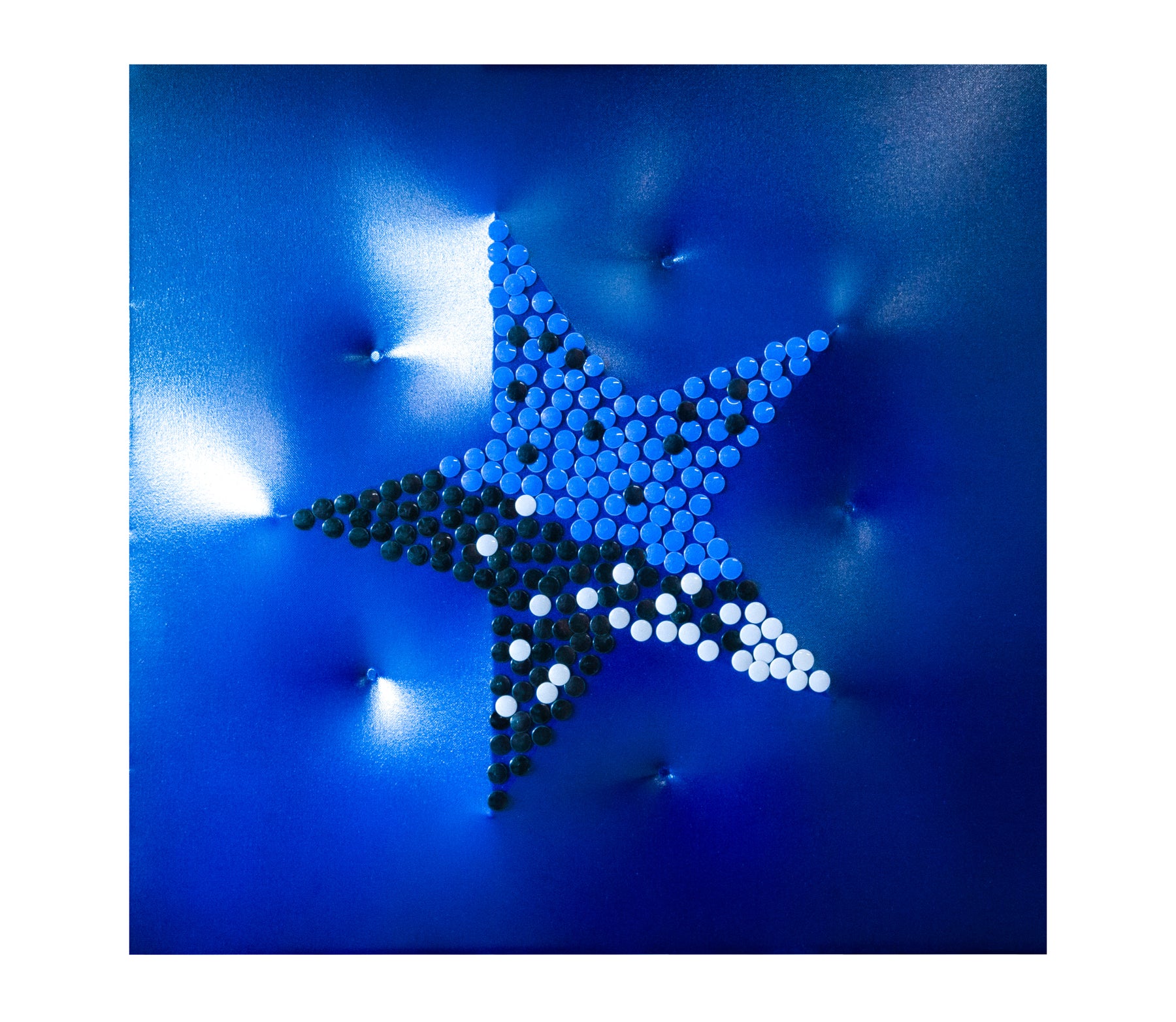 Stella blu frontale